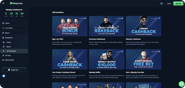 BetPanda promotions