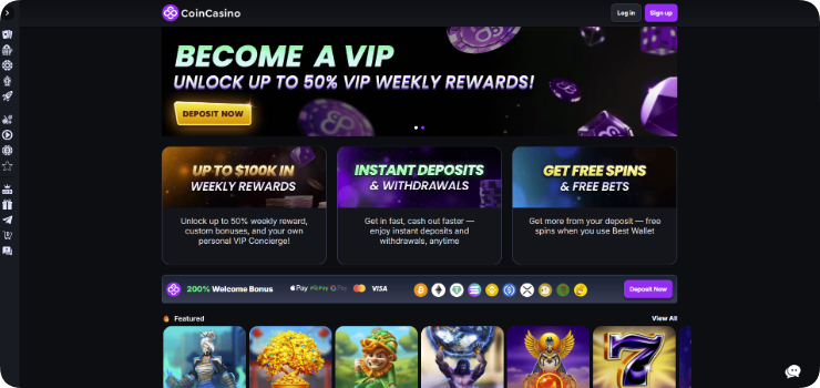 CoinCasino - homepage